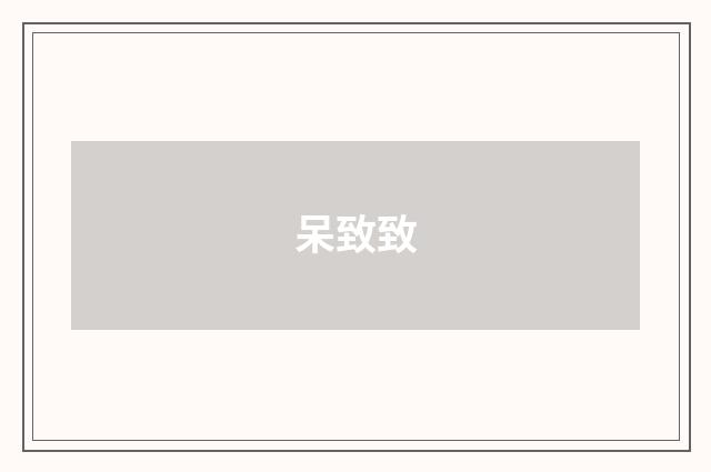 呆致致