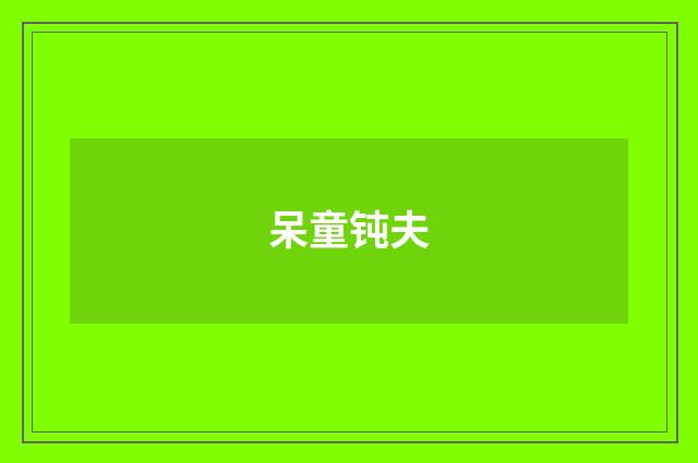 呆童钝夫