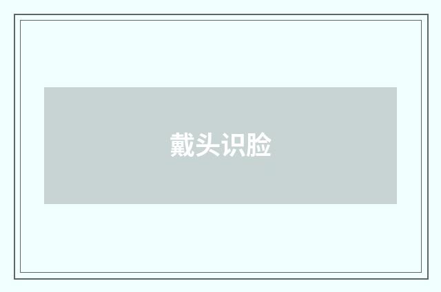 戴头识脸