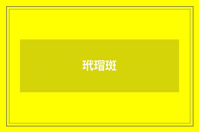 玳瑁斑