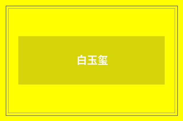白玉玺