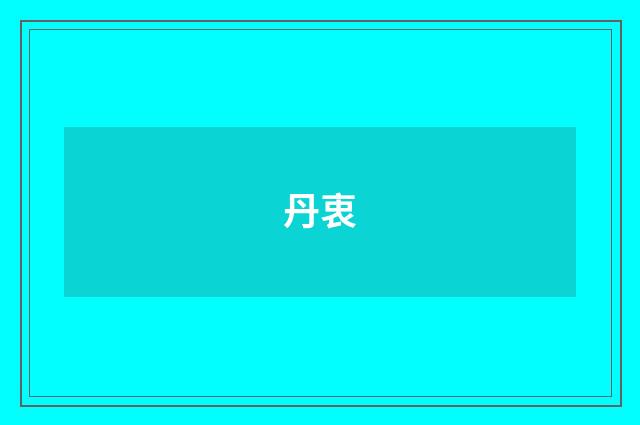 丹衷