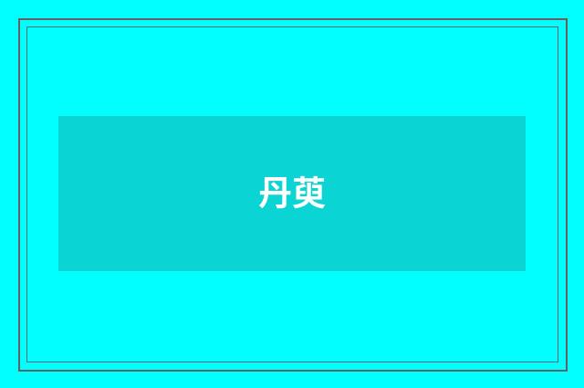 丹萸