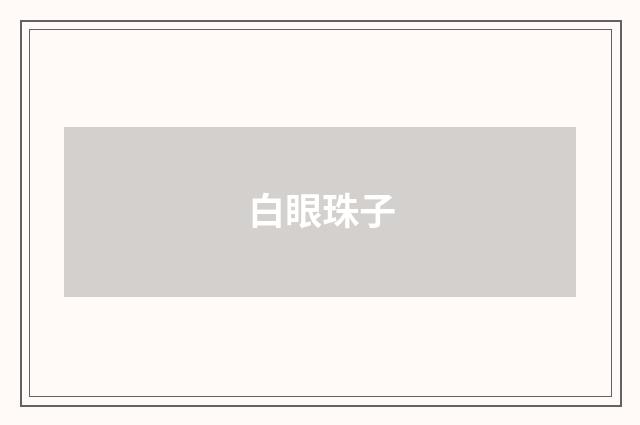 白眼珠子