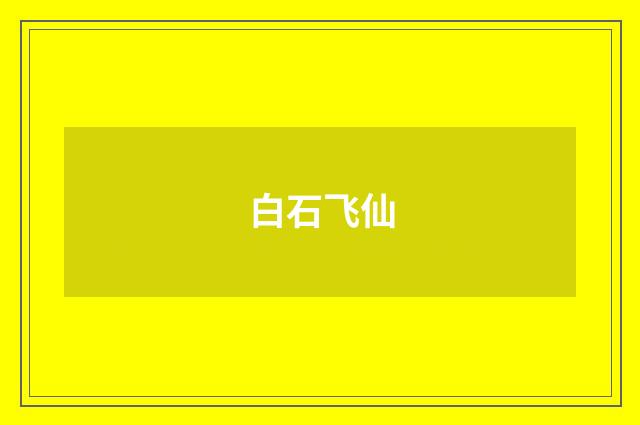 白石飞仙
