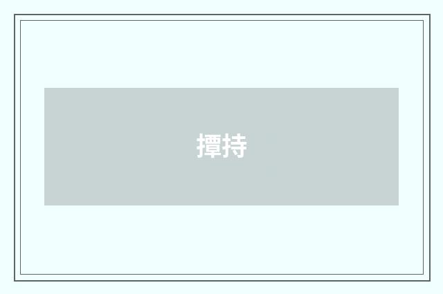 撢持