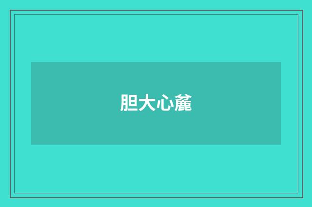 胆大心麄