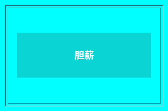 胆薪