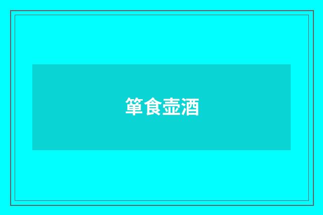 箪食壶酒