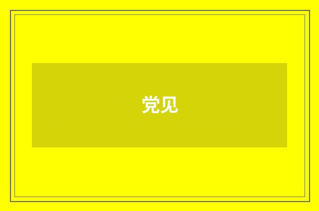 党见