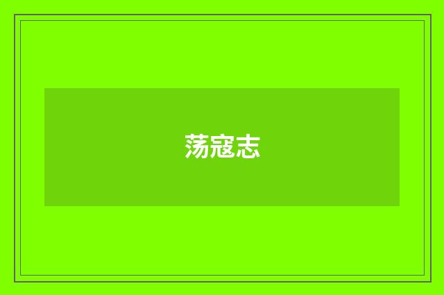 荡寇志
