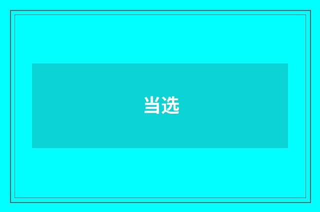 当选