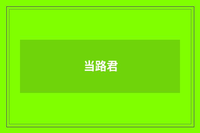 当路君