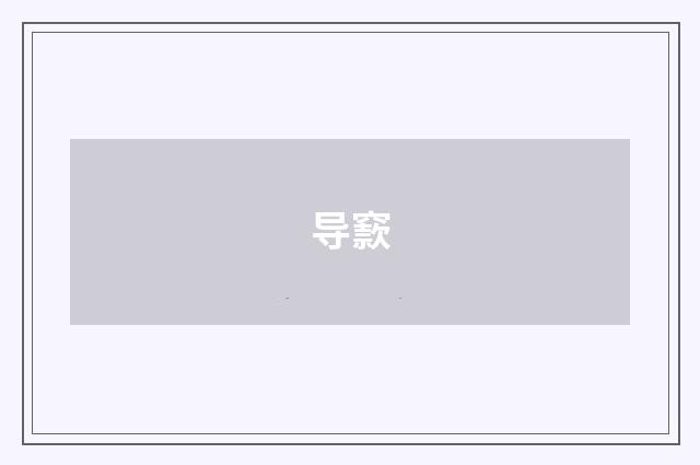 导窾