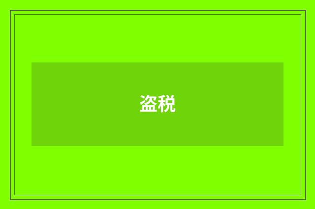 盗税