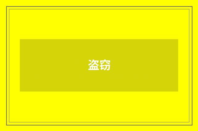 盗窃