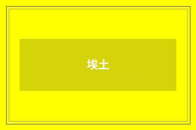 埃土
