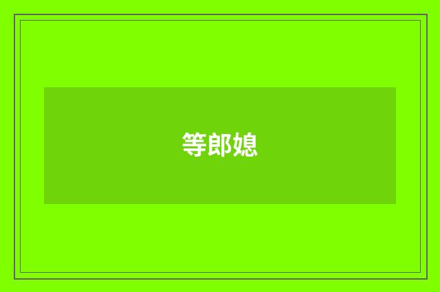 等郎媳