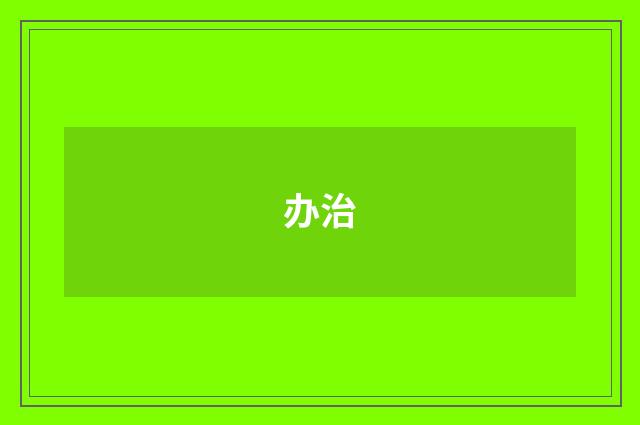 办治