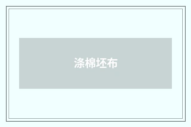 涤棉坯布