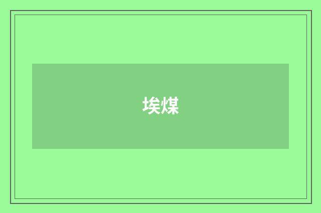 埃煤