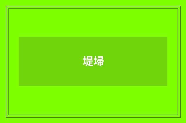 堤埽