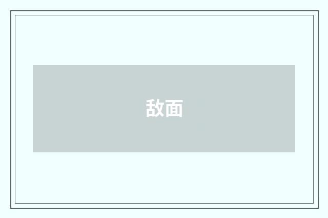 敌面
