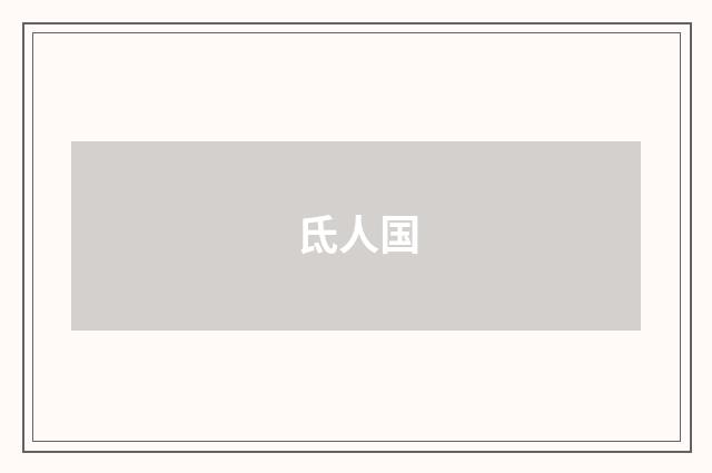 氐人国