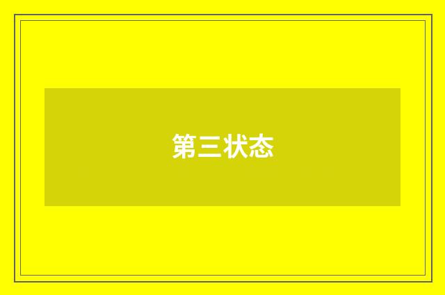 第三状态