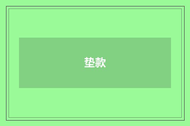 垫款