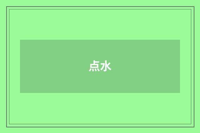 点水