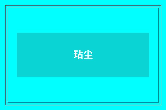 玷尘