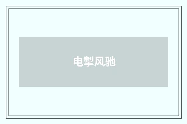 电掣风驰
