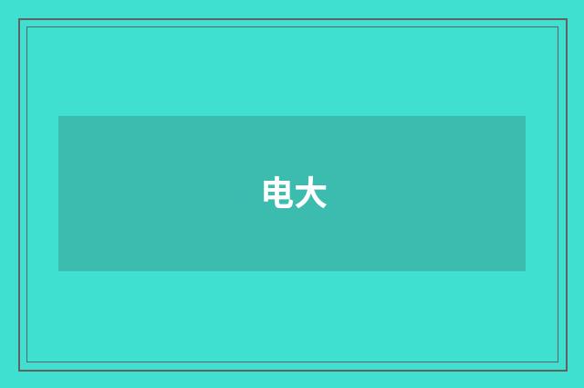 电大