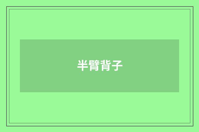 半臂背子