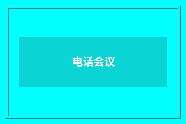 电话会议