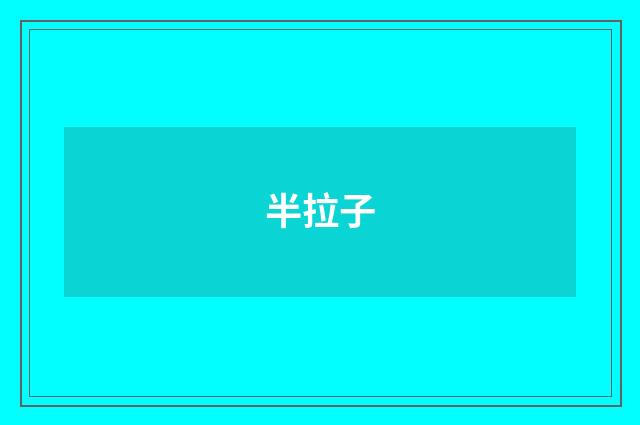 半拉子