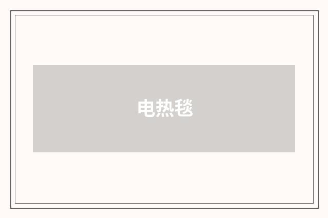电热毯