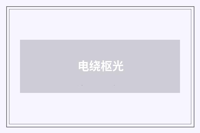电绕枢光