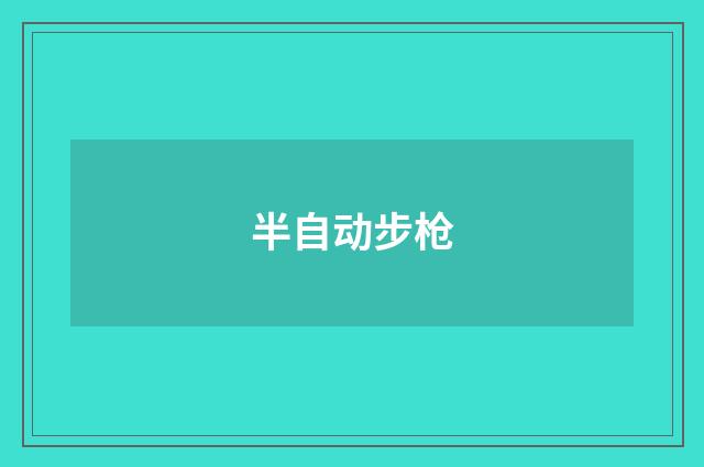 半自动步枪