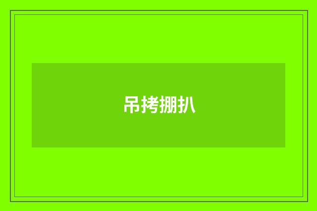 吊拷掤扒