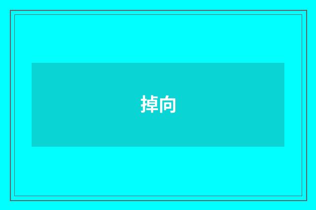 掉向