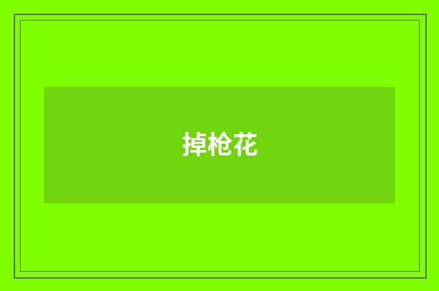 掉枪花