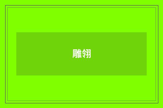 雕翎