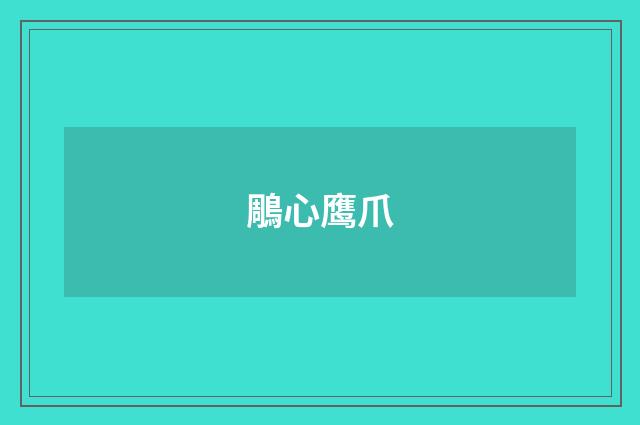 鵰心鹰爪
