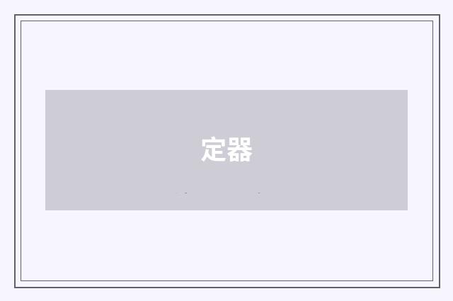 定器