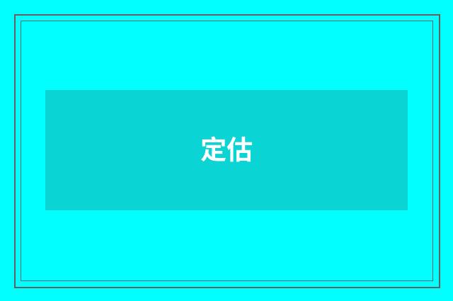 定估