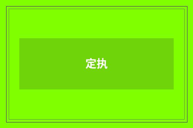 定执