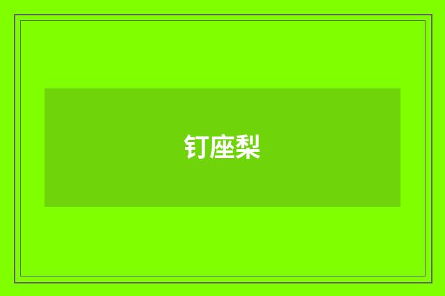 钉座梨
