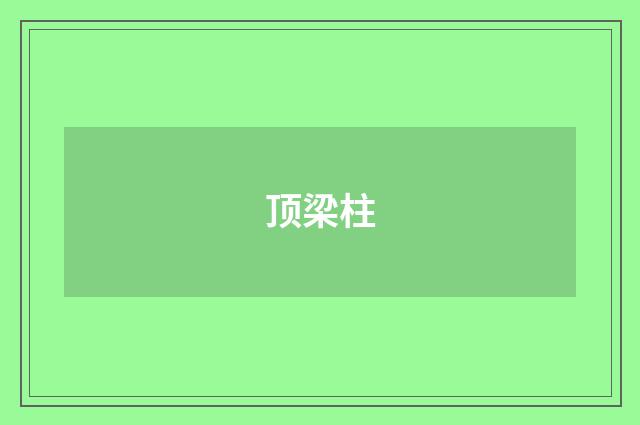 顶梁柱